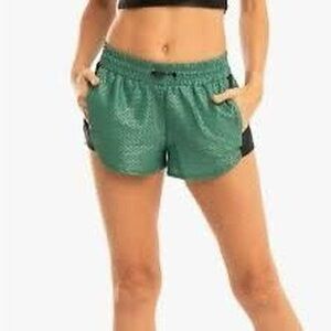 Koral Teal and Black Athletic Shorts